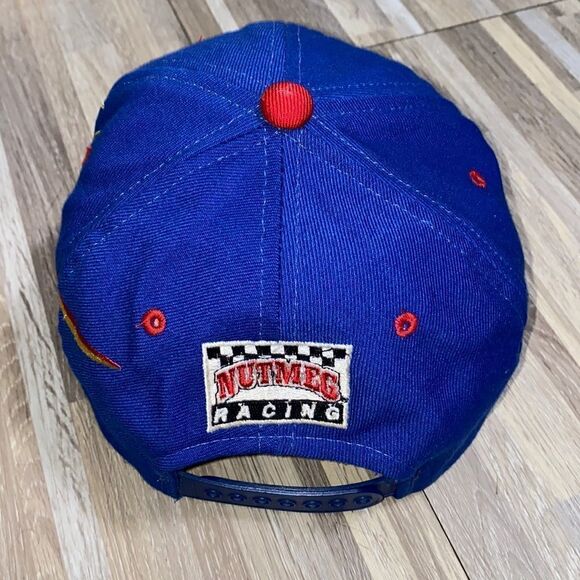 NASCAR hat vintage race Nutmeg cap 90s Blue Jeff Gordon #24 Snapback Cap color - Picture 6 of 10
